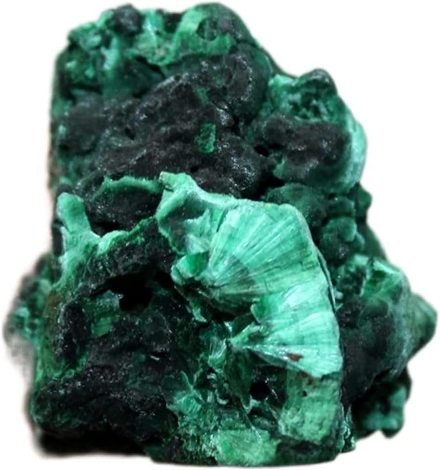 Minerals Stones Natural Beautiful Malachite Mineral Rehearsal Crystal Stones and Crystals, The Crystal heal Crystal Stones Decoration (Color : 60g)