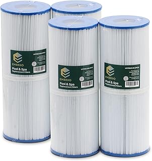 EMBRO Replacement Filter Pump Cartridge PRB25-IN Fits for Pleatco PRB25-IN Darlly 42513 Europe SC704 Unicel C-4326 Filbur FC-2375 Magnum RD25 Spa - Best Filtering - Safe & Clean Water 4-Pack