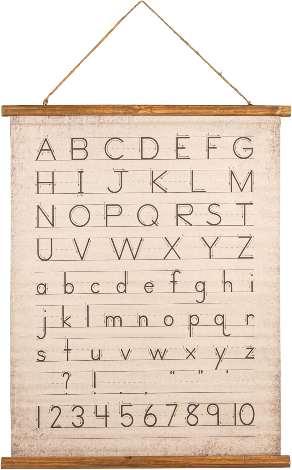 Creative Co-Op Alphabet & Numbers Wall Décor