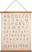 Vista 5 de Creative Co-Op Decoración de pared de alfabeto y números