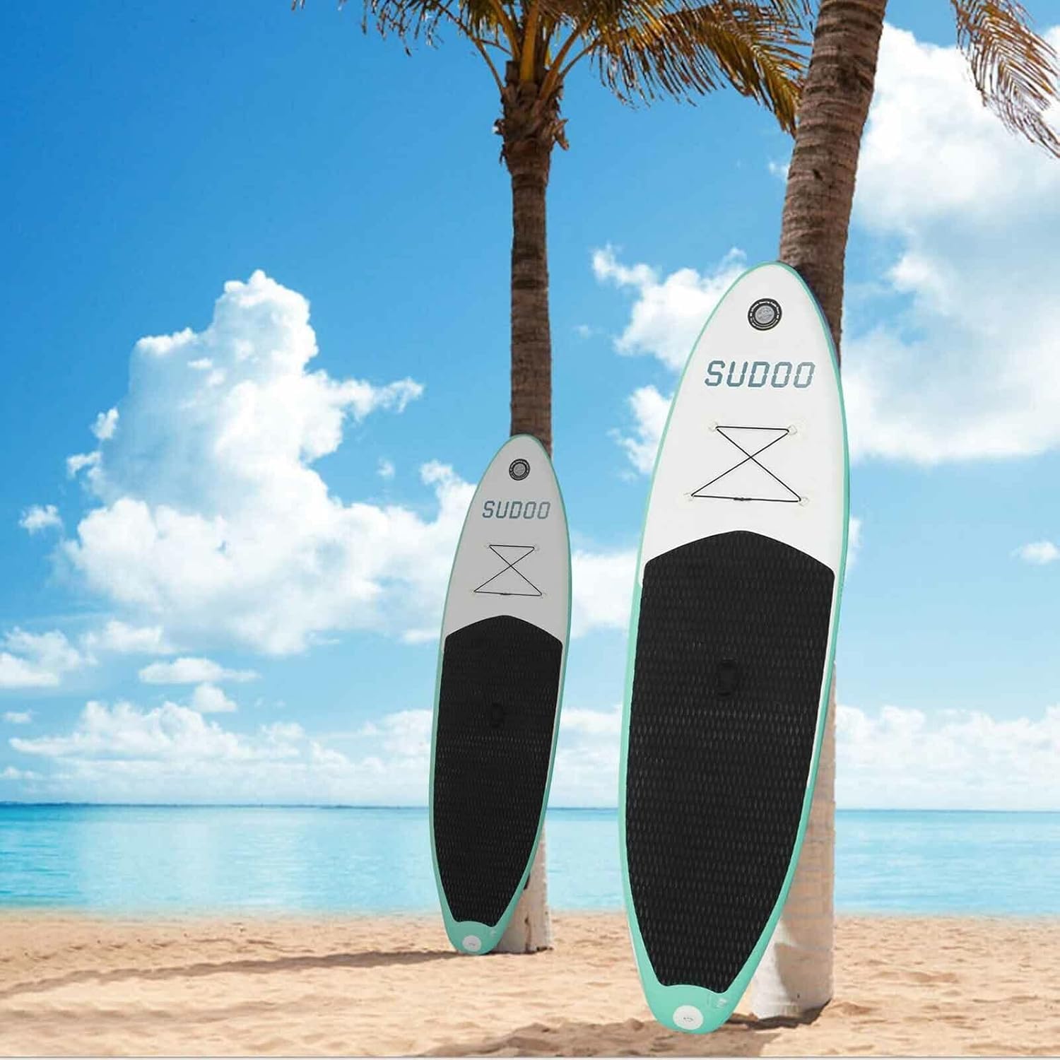 10FT Aufblasbares SUP Board Set, Stand Up Paddle Board mit Paddel, Surfbrett für Erwachsene & Anfänger