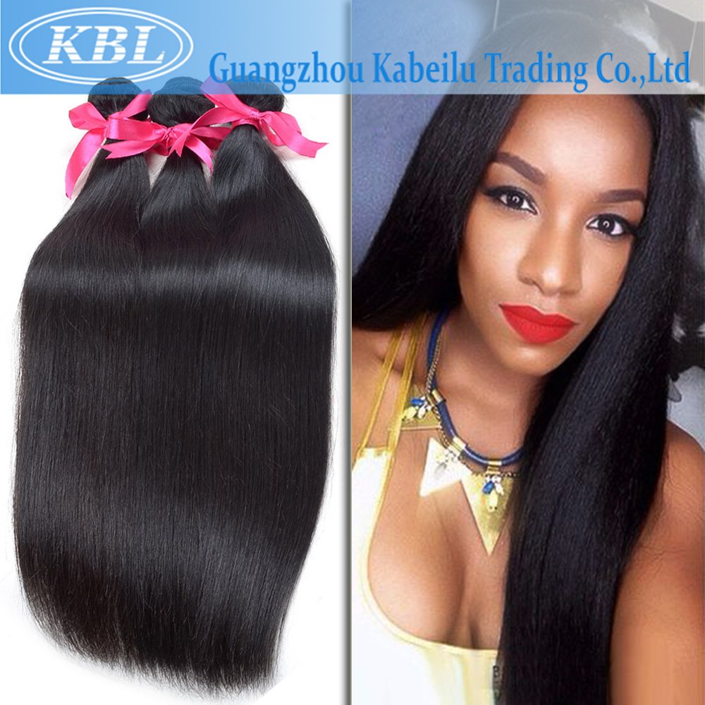 KBL® Grade 5A Brazilian Straight Hair 3 Bundles 300g Virgin Human Hair Extensions Natural Black #1B (32'' 32'' 32'')