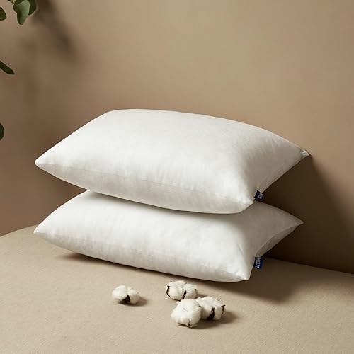 Miniatura 6 de MIULEE Juego de 2 rellenos de almohada de 12 x 24 pulgadas, almohadas decorativas rectangulares de alta calidad, esponjosas, almohada lumbar,