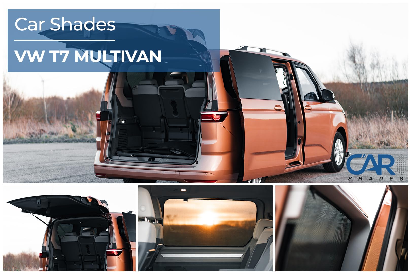 Car Shades Jeu de Pare-Soleil sur Mesure pour Voiture