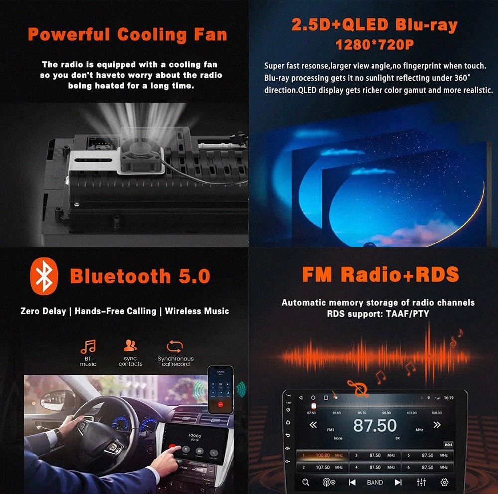 Radio Macchina Touch Screen per lsuzu D-MAX 3 RG 2019-2023 Wireless Carplay Android Auto Stereo Auto Bluetooth Ips con Pantalla Táctil con Gps, 4 Nucleo 1G+32G
