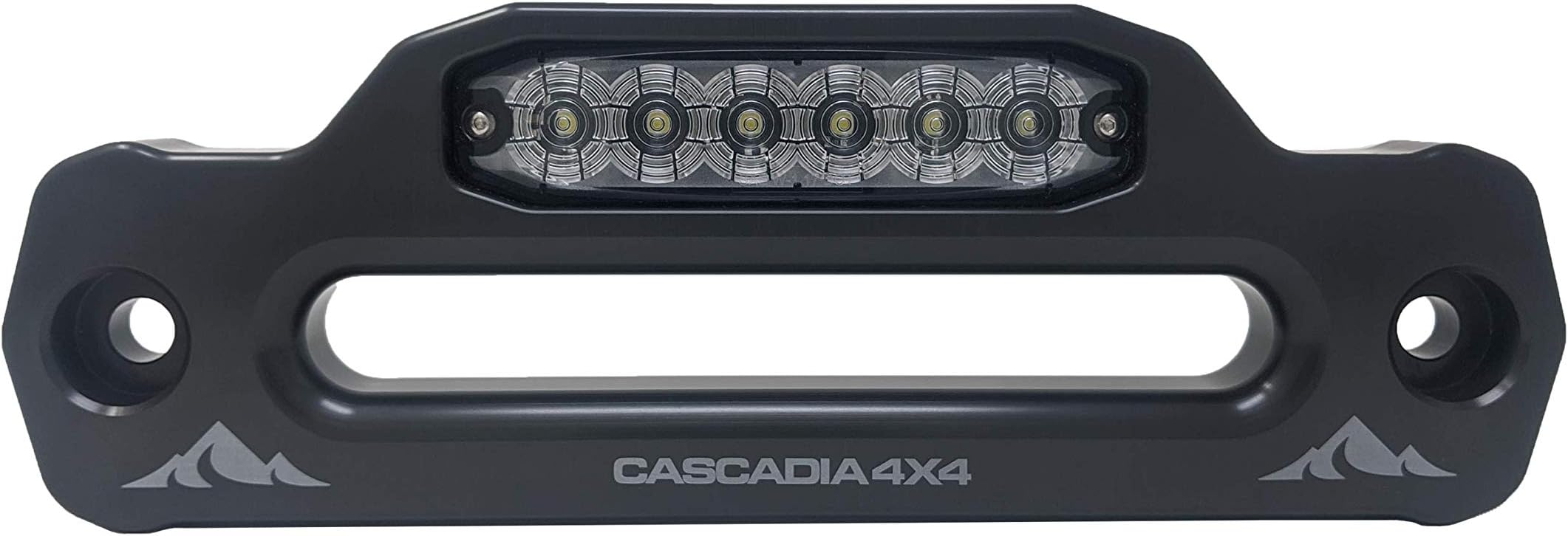 Hawse Winch Fairlead with Integrated LED Light - CNC machined 6061 Aluminum - Hard Anodized - Made in USA/Canada