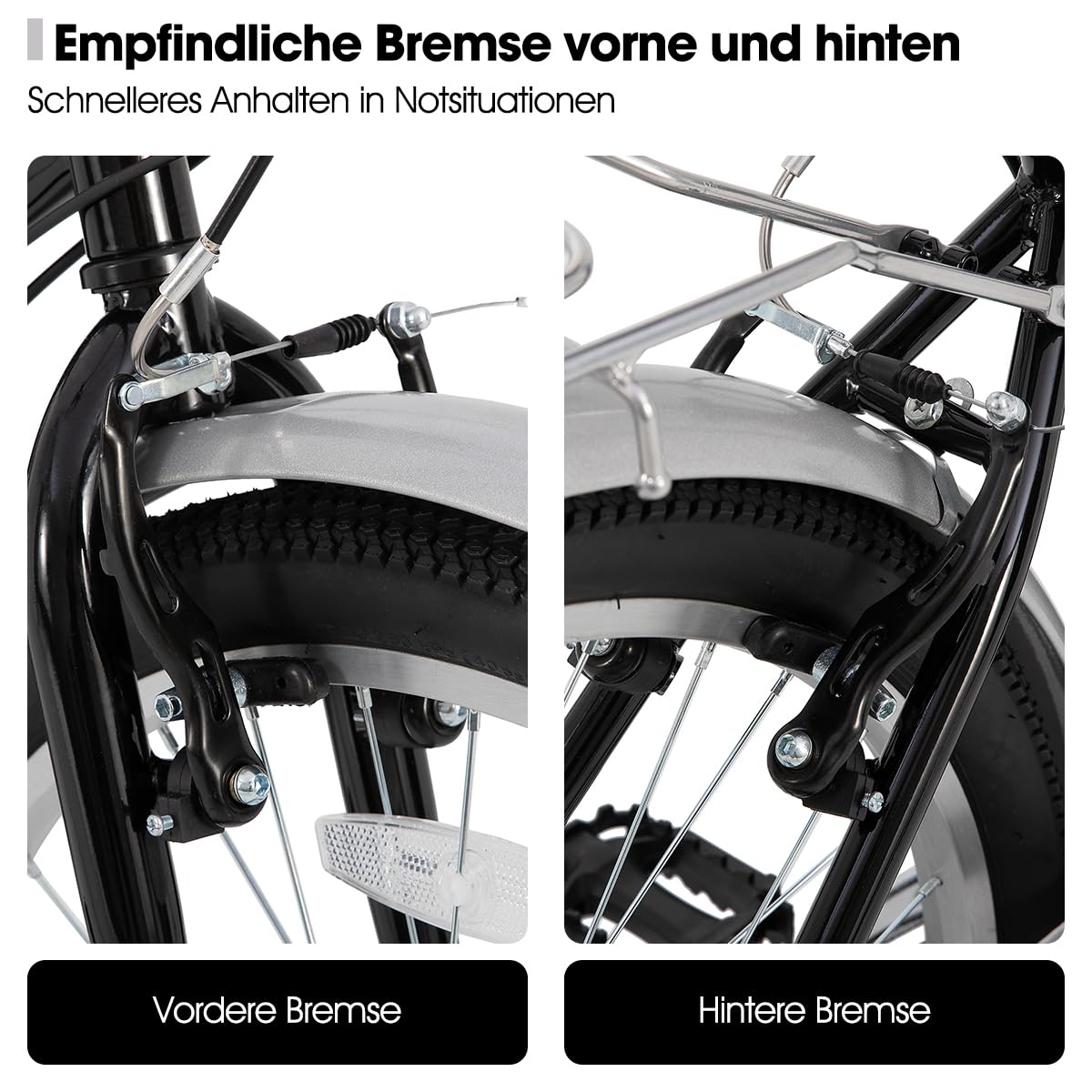 Hiland 26 Zoll Cityräder für Erwachsene, Step-Through Rahmen Damenfahrrad mit Gepäckträger&Korb, Herren und Damen 7 Gang-Schaltung Hollandfahrrad Citybike, City-Pendlerfahrrad für Männer