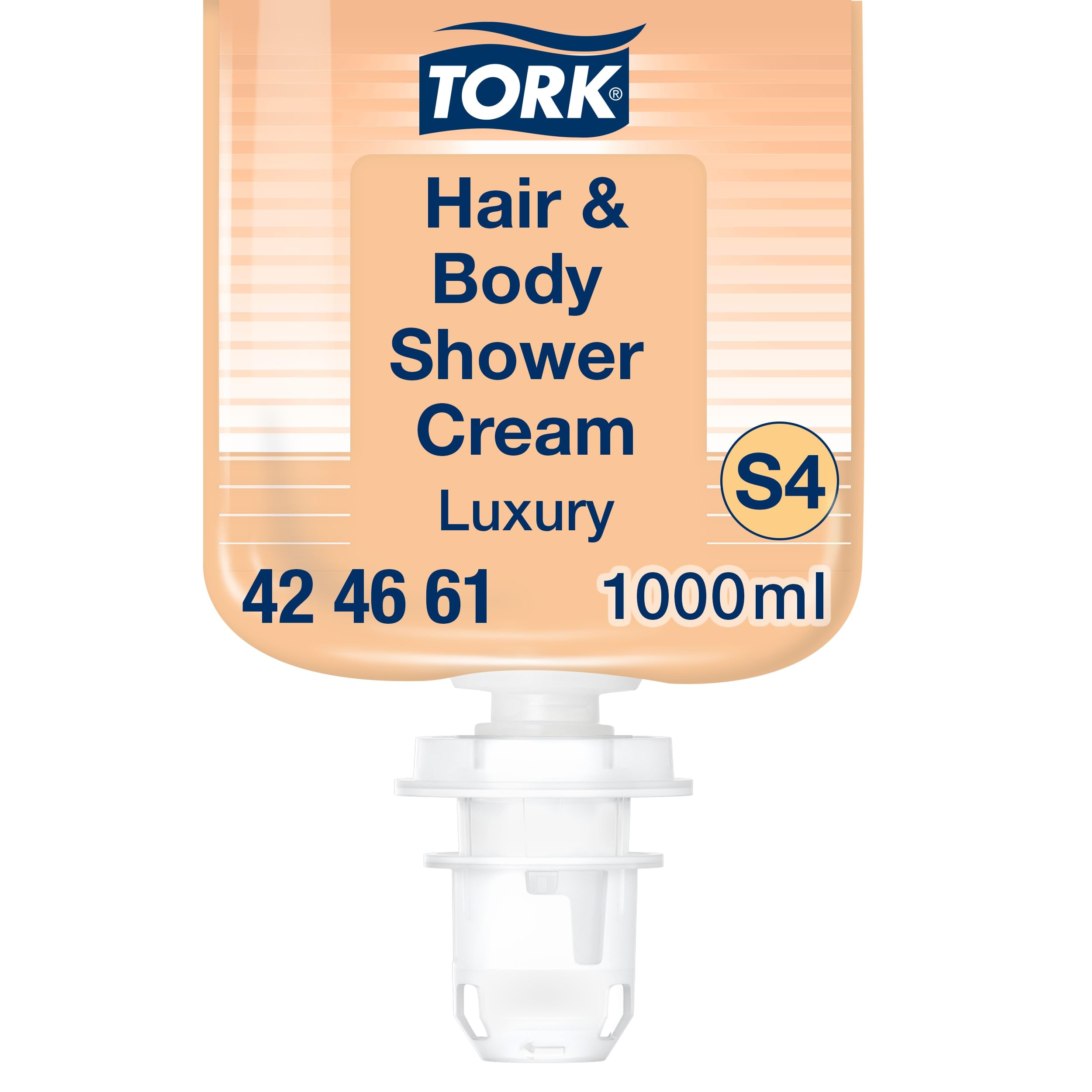 Tork Luxury 3-in-1 Hair & Body Shower Cream S4, Argan Vanilla Scent, 1000ml, 424661