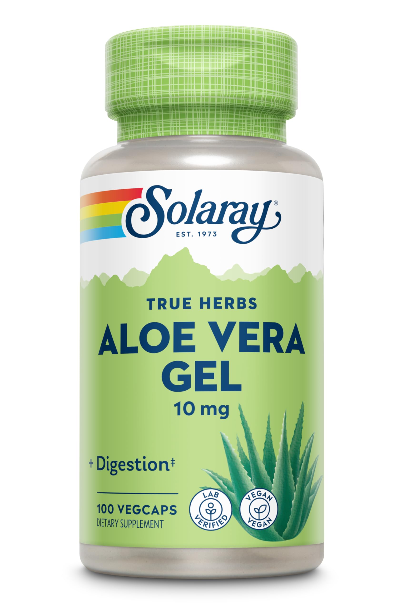 SOLARAY Aloe Vera Gel Concentrate - 100 Capsules