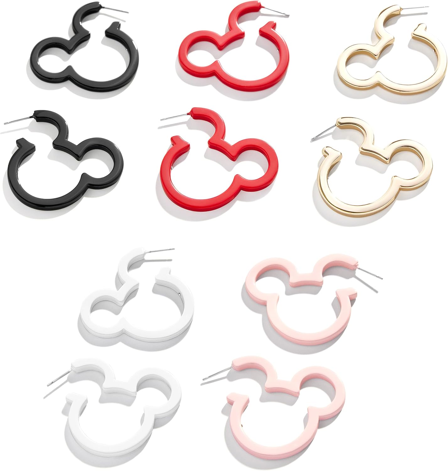 BaubleBar Disney's Mickey Mouse Outline Hoop Earrings - Licensed Disney Jewelry for Women