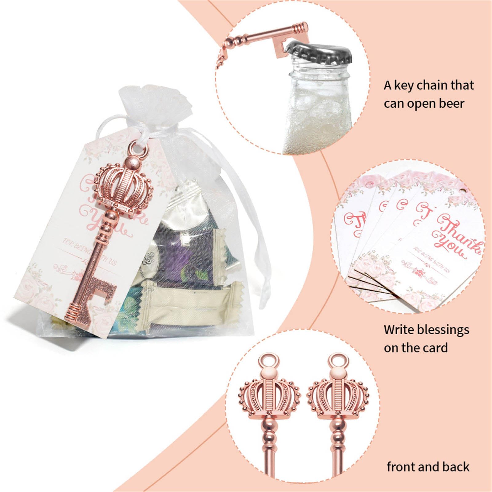 Flaschenöffner und Süßigkeitentüten-Set in Hochzeitsfeier-Form, perfekt für Hochzeiten, Partys und Feiern