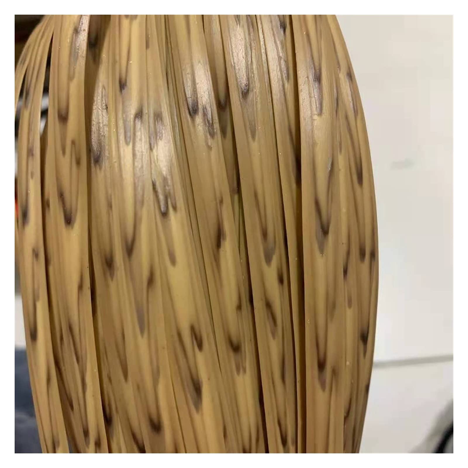 NURUGURE Plastic Rattan Wicker, PE Rattan Wicker Repair Material 8.5mm Weaving Strip Tool Included for DIY Furniture