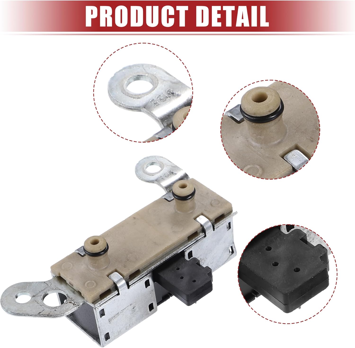 ACROPIX Transmission Shift Solenoid Fit for Ford F150 1998-2004 No.F8AZ7G484AB/F8AZ7G136AA - Pack of 3 Black