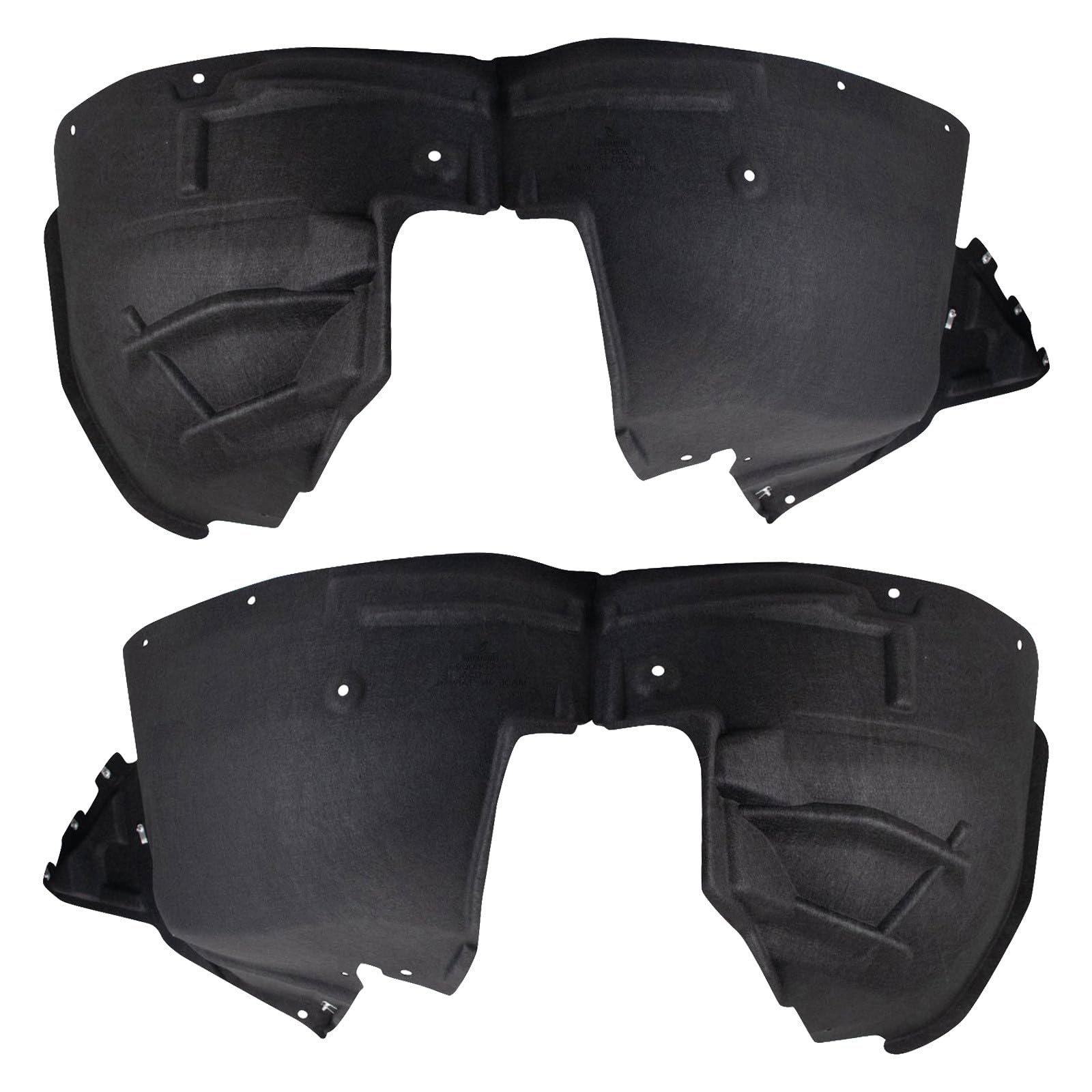 TRQ Front Inner Fender Liner Set | For 2017-2023 Cadillac XT5 GM1248276 GM1249276
