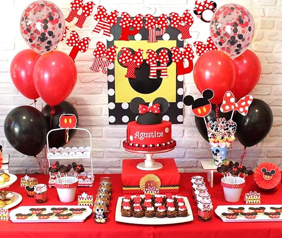 Amazon Com Mickey And Minnie Themed Party Supplies Red And Black Minnie Garland Balloons Happy Birthday Banner For Boys Girls Birthday Baby Shower Toys Games Amazon Com Mickey And Minnie Themed Party Supplies Red And Black Minnie Garland Balloons Happy Birthday Banner For Boys Girls Birthday Baby Shower Toys Games