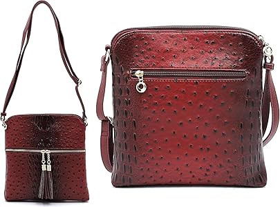 Ostrich Leather ショルダーバッグ Ostrich Leather Crossbody Bag - Reggenza