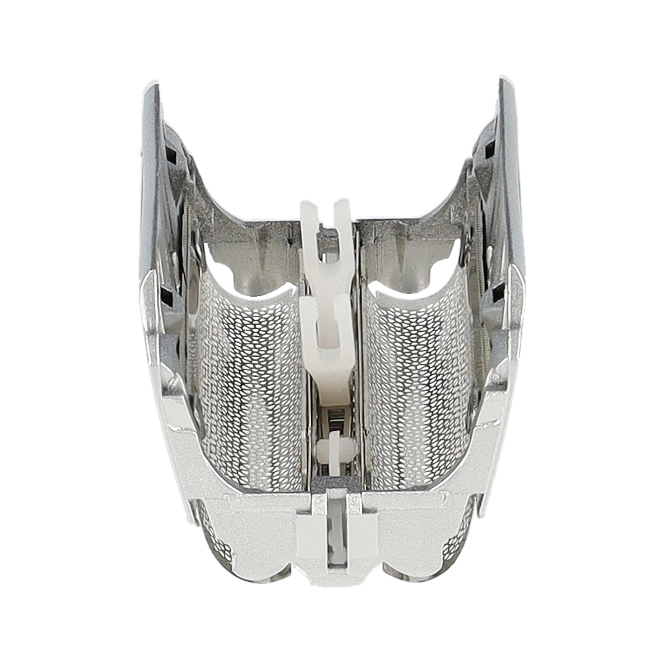 vhbw 2x Doppelscherfolie kompatibel mit Braun 8595, 8970, 8885, 8783, 8785, 8795, 8915, 8975, 8985 Elektrorasierer + Rahmen, silber