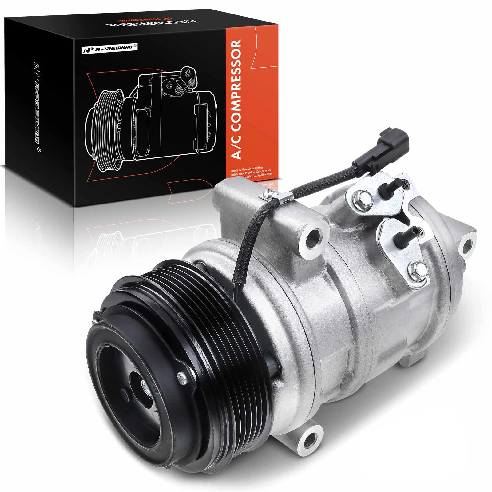 a-premium air conditioner ac compressor with clutch compatible with ford edge 2007-2014 & lincoln mkx & mazda cx-9 2007-2015