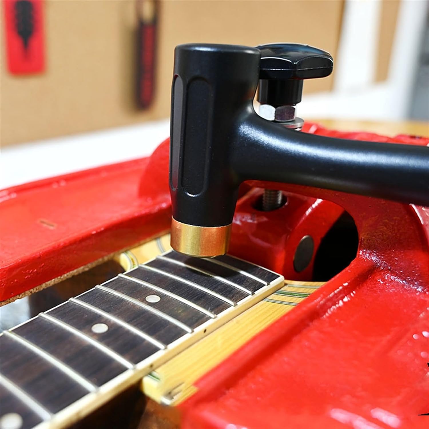 ギター修理ツール ギターフレット取り付け銅ハンマーギターフレットライン修理および交換ハンマー多目的楽器ツール