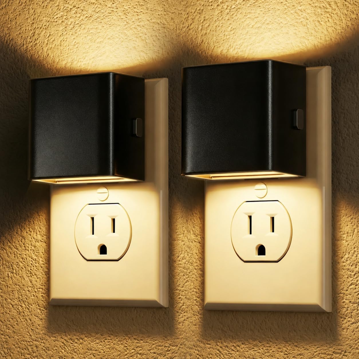 Night Lights Plug into Wall [2 Pack], Plug in Night Light 3000K