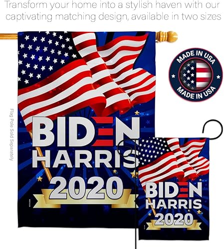 Miniatura 4 de Biden Harris Flag Vote President 2020 - Bandera patriótica demócrata republicana del té, bandera de decoración de elecciones estadounidenses de