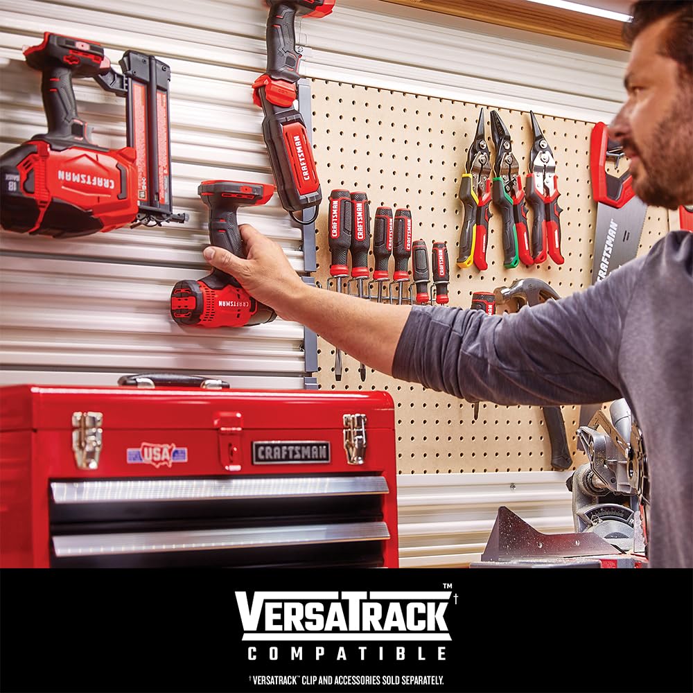 CRAFTSMAN V20 Cordless Drill Set – 1/2" Driver, 2.0Ah Battery, Charger & LED Light - Image 7
