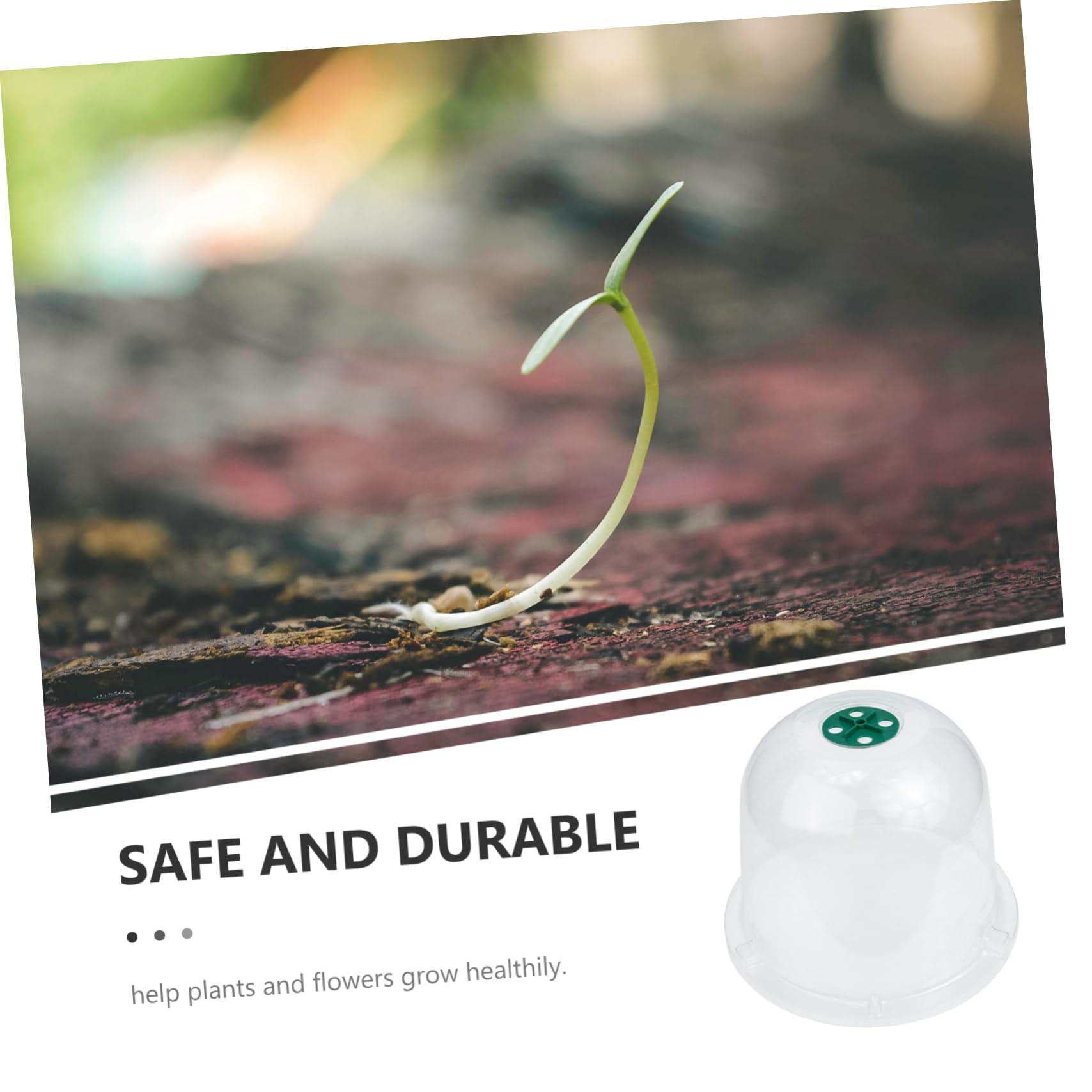 Hemobllo 5 Pièces Cloches de Jardin Réutilisables pour Protection Plantes de Couvertures pour Fleurs Plantes Pot Transparent pour Saine