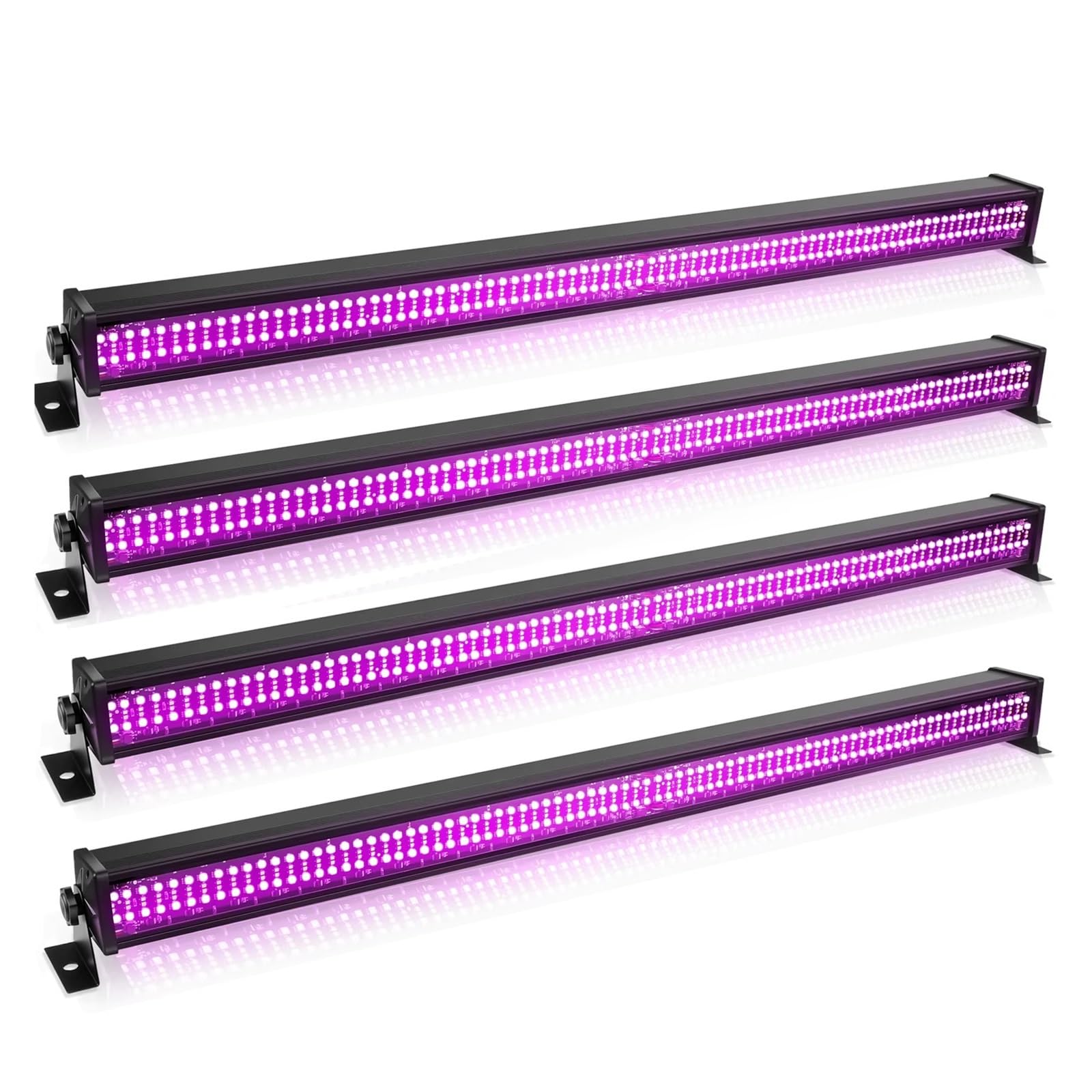 VChics Éclairage LED RGB, Lot de 4 barres lumineuses LED 80 W 336 SMD RGBW 7000 lm for éclairage extérieur scène, idéal for une fête, cour, un jardin ou bâtiment