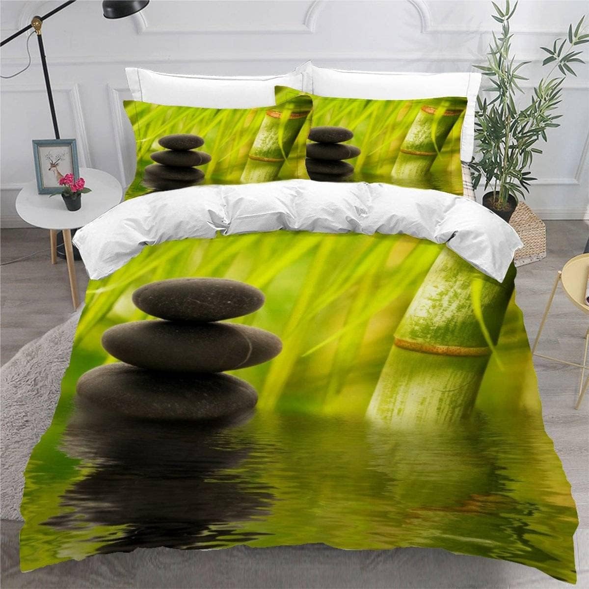 Housse de couette 200x200 zen : oubliez le stress quotidien grâce à cette parure bambou
