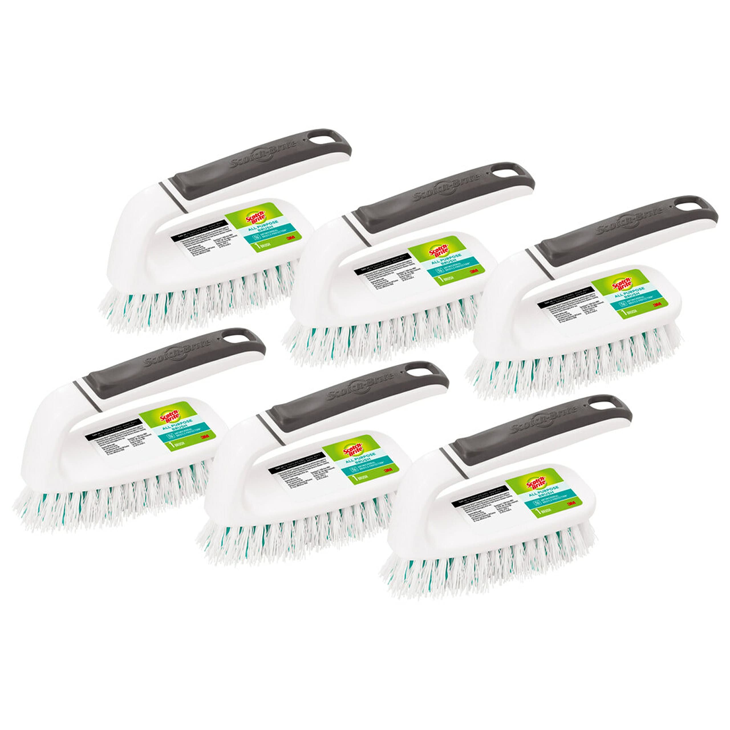 Scotch-Brite All Purpose Brush, 1 unit/pack | Cleaning Brush | It contains an antimicrobial agent in the bristles that protects the product from bacterial odors | All purpose use | Floor Brush