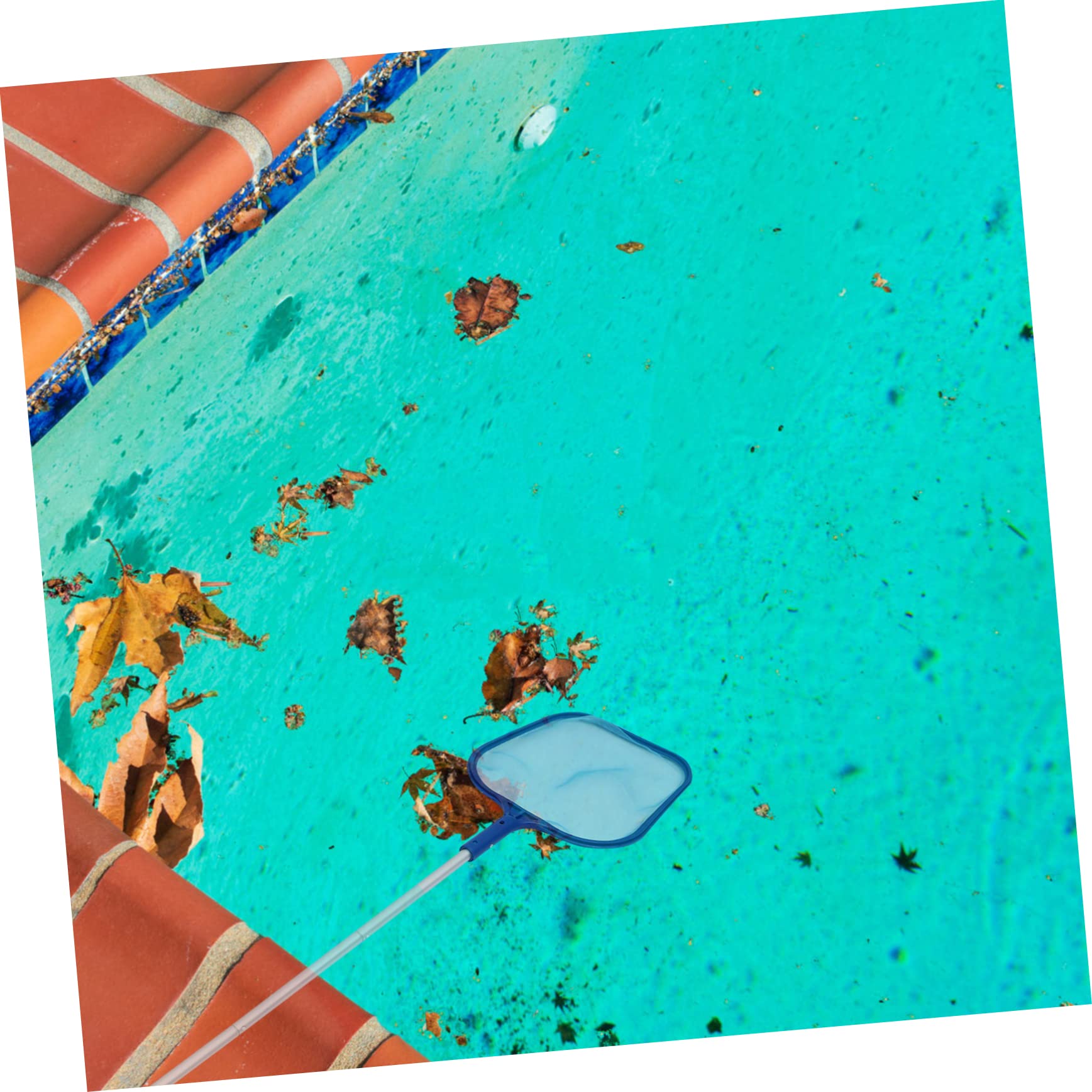 ibasenice Red Recogedora de Hojas de Piscina de Malla Delicada 5 Tramos
