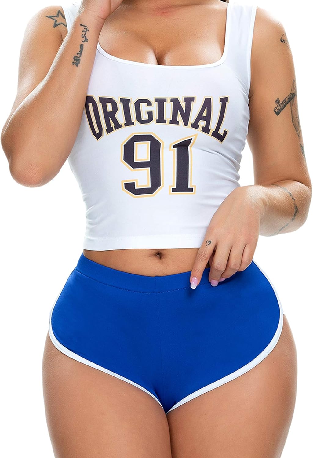 Women's Sexy Booty Shorts Retro Dolphin Shorts Sports Yoga Gym Running Hot Pants - Image 4