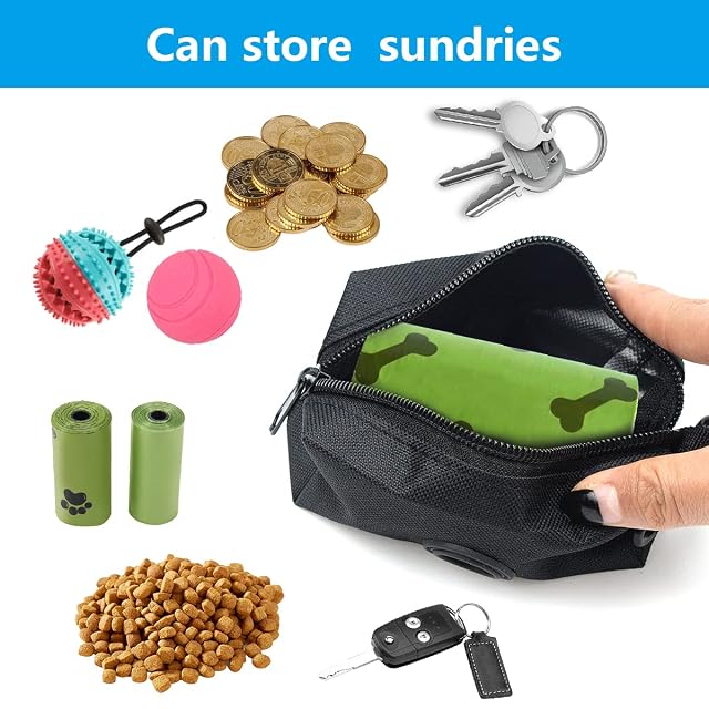 Foto 5 de 7 de Leikedun 2 unidades porta bolsas perro dispensador bolsas perro con cremallera