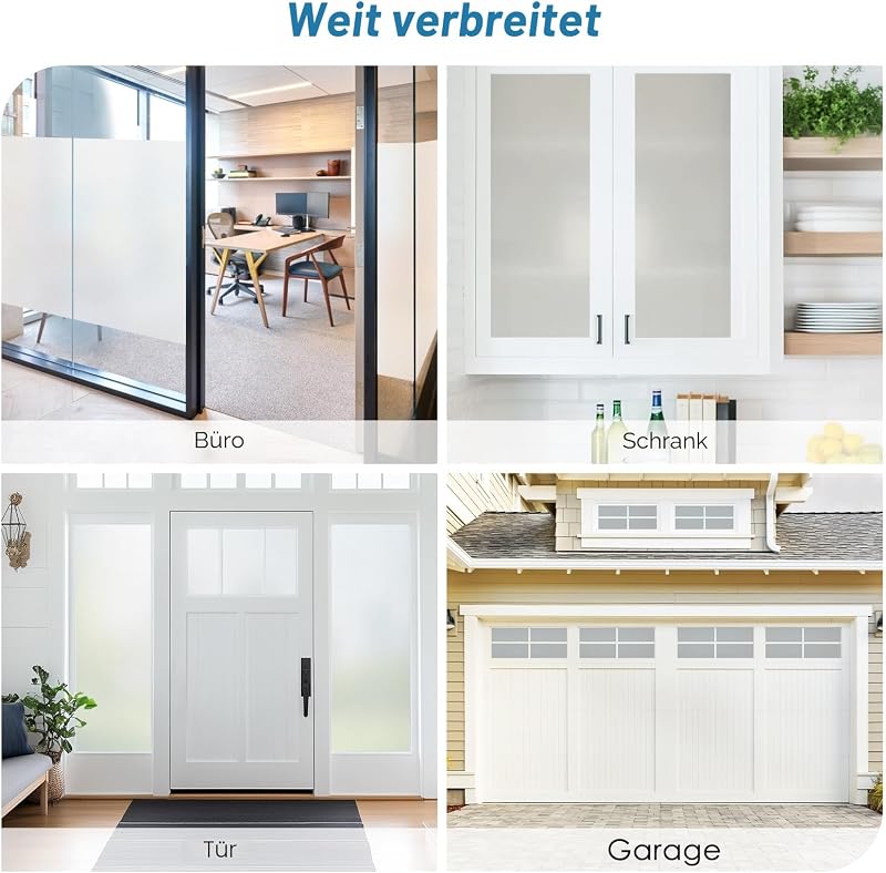 Haton Ablakfólia Mattított Üveghatás Öntapadós Privátszféra Védelem 90x400cm