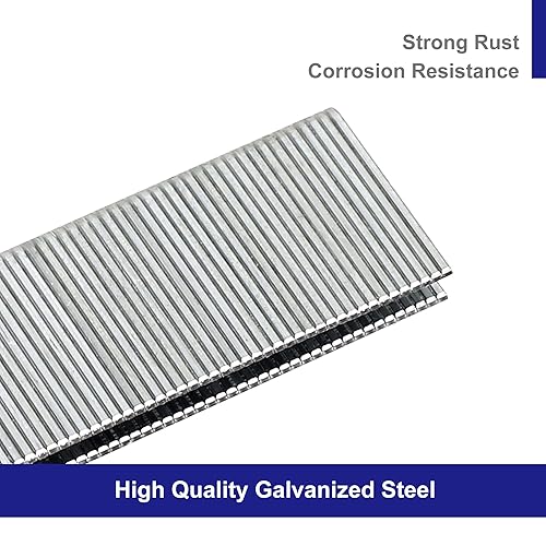 Miniatura 3 de HW HAMWOO 3000 unidades de calibre 18, grapas de corona estrecha de 14 pulgadas (12 pulgada, 34 pulgadas, 1 pulgada), 18 GA, variadas, adecuadas