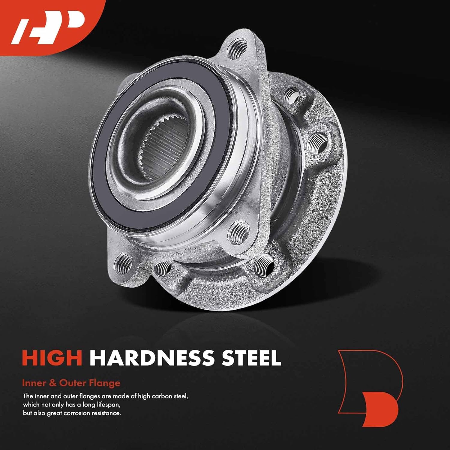 A-Premium Wheel Bearing and Hub Assembly Compatible with Jeep Cherokee 2014-2023 & Chrysler 200 2015-2017, Without ABS