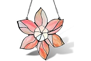 Stained Glass Window Hanging Gift:- Double-Layered Tiffany Sunflowers Suncatchers