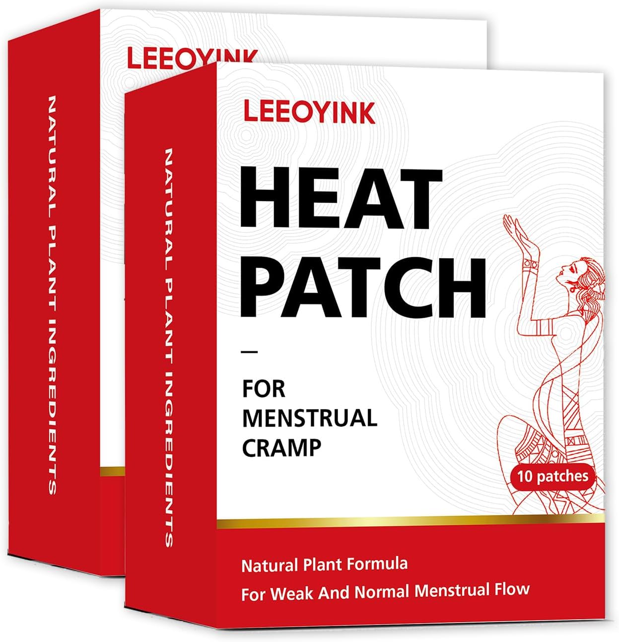 Heat Patches for Menstrual Cramp Relief, Natural Artemisia Herbal Heating Pad, Discreet and Skin-Friendly, Supports Uterine Comfort, Ideal for Women's Menstrual Care (20pack)