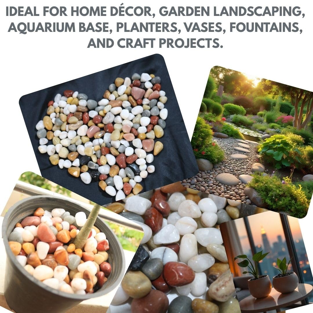 Polished Pebbles - Natural Decorative Stones -4 Polished Pebbles - Natural Decorative Stones -4