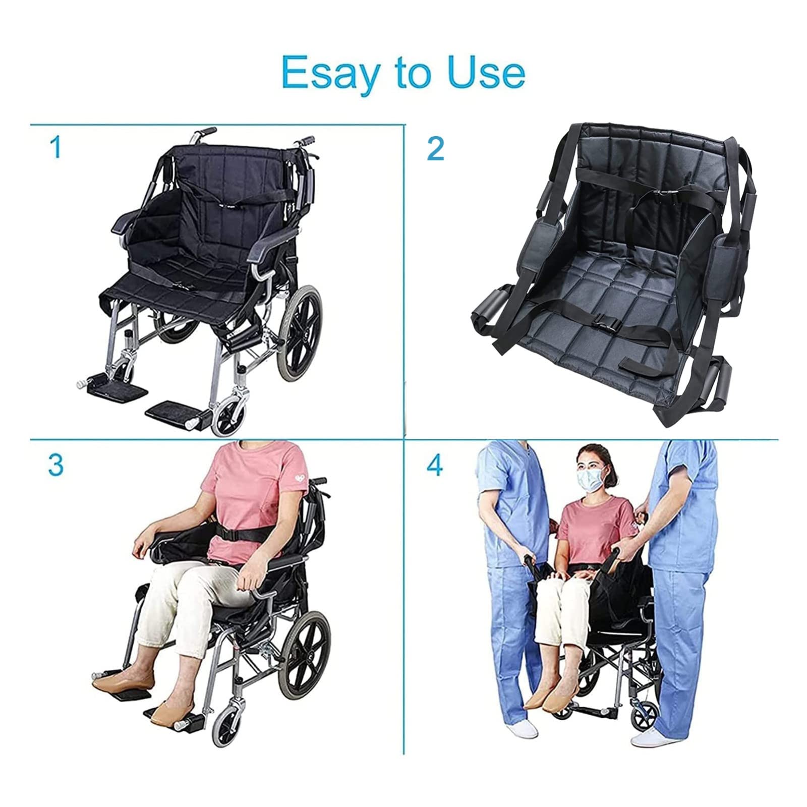 Amazon.co.jp: 車椅子搬送ベルト、医療用搬送リフトスリング