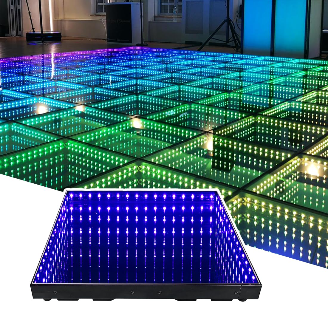 Infinity Led Dance Floor Panels Mirror 3D Effect (Magnetic)