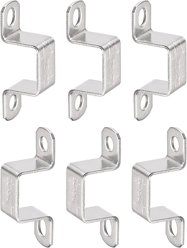 Miniatura 15 de Soporte de conector de puntal en forma de U de 0.709 in x 0.866 in (InnerHxInnerW) - Paquete de 6 - Bueno para fijación de tuberías en el hogar