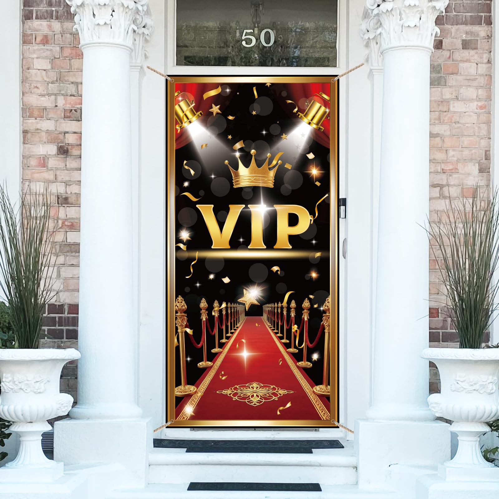 arricraft Polyester Door Cover Banner, Red Carpet Party