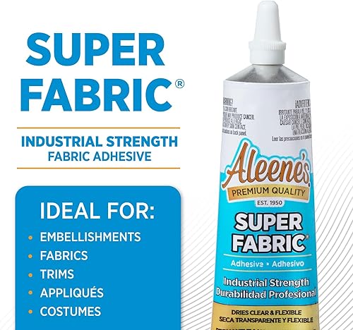 Miniatura 3 de Aleene's Adhesivo de tela superadhesiva, unión de platino, súper resistente, ultra flexible, permanente, UV e impermeable, paquete de 3, 1.5 onzas