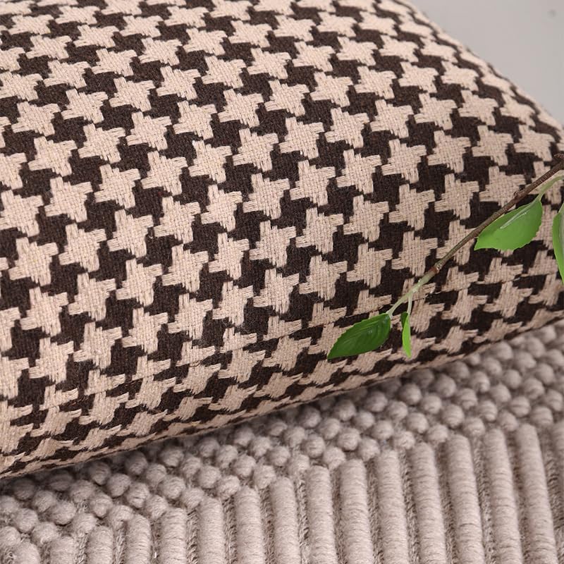 The Perfect Combination of AMAROTI Coffee Color and Gray, Exquisite Windmill Texture Pattern, 18X18 inch Farmhouse Living Room Sofa More Upscale Enjoy Jacquard Craft and Velvet Texture Fabric - Image 6