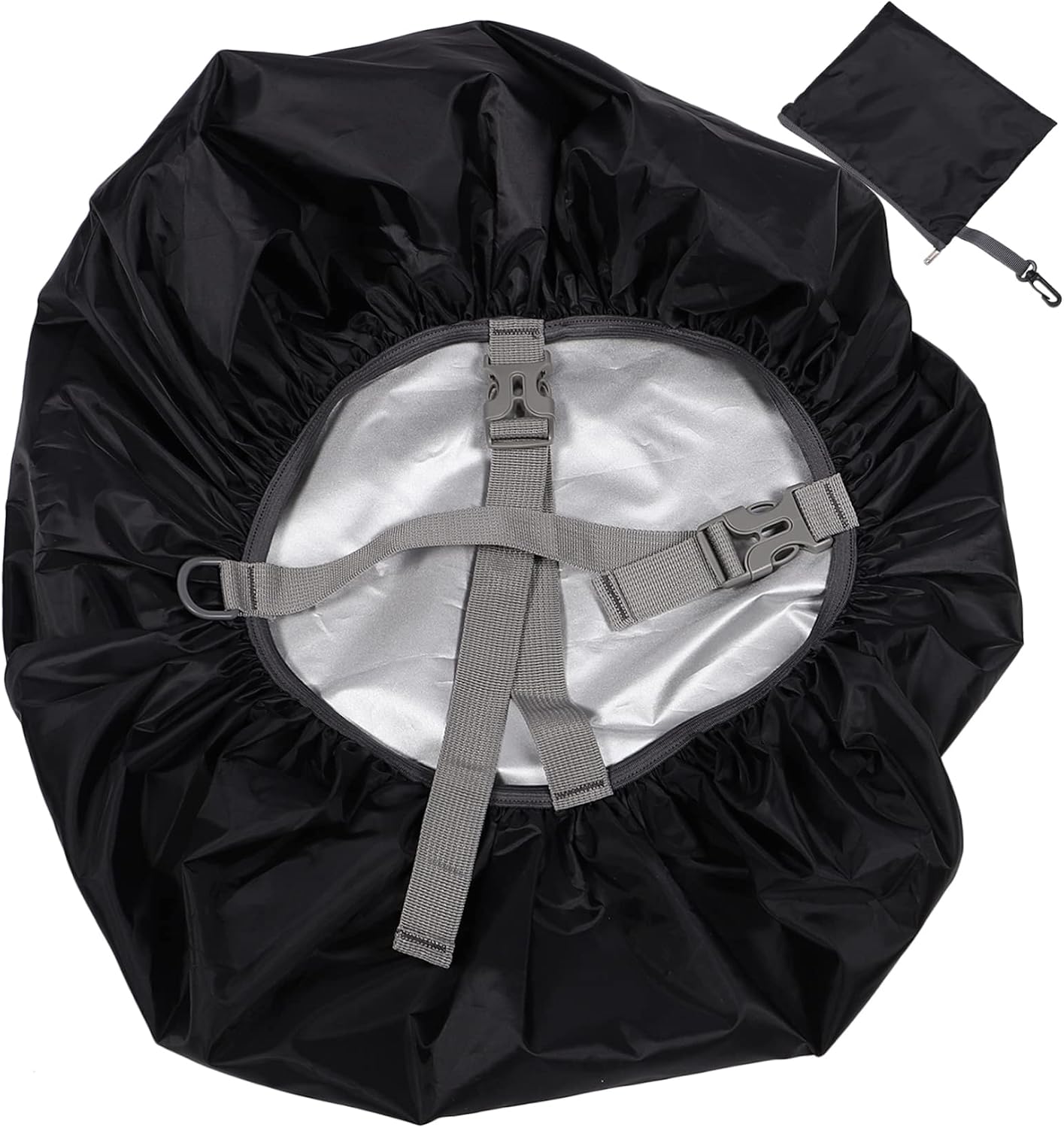 BESPORTBLE 2sets Outdoor Backpack Rain Cover for Hiking Camping and Biking Adjustable and Foldable Fits Includes Black Storage Bag Capacity