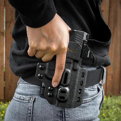 Miniatura 5 de GRITR Omni IWBOWB Kydex - Funda modular para Sig, Glock, Springfield, Walther, S&W, Canik y más, accesorio ambidiestro para pistola EDC con corte