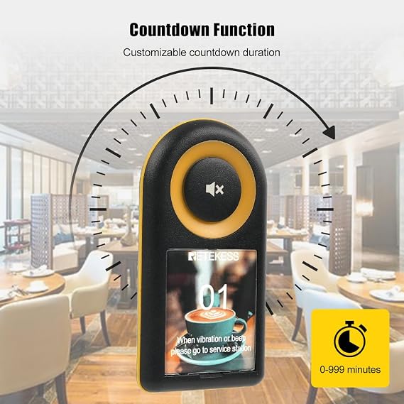 Retekess TD169 Restaurant Pager System, Beepers for Restaurants, 20 Pagers | for Food Truck, Church, Hotel, Club, IP55 Waterproof, 1640ft Distance, 31 Prompt Modes, OneKey Mute