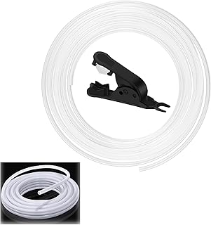 PTFE Schlauch 10m mit Cutter, Ptfe Schlauch 4mmx2,5mm für 3D Drucker, Kompatibel mit Bambu Lab A1 Mini/A1/P1P/P1S/X1C/AMS/P1/X1-Serie & Creality K1/K1 Max/Ender 3 V3 3D-Druckern - 1,75mm Filament