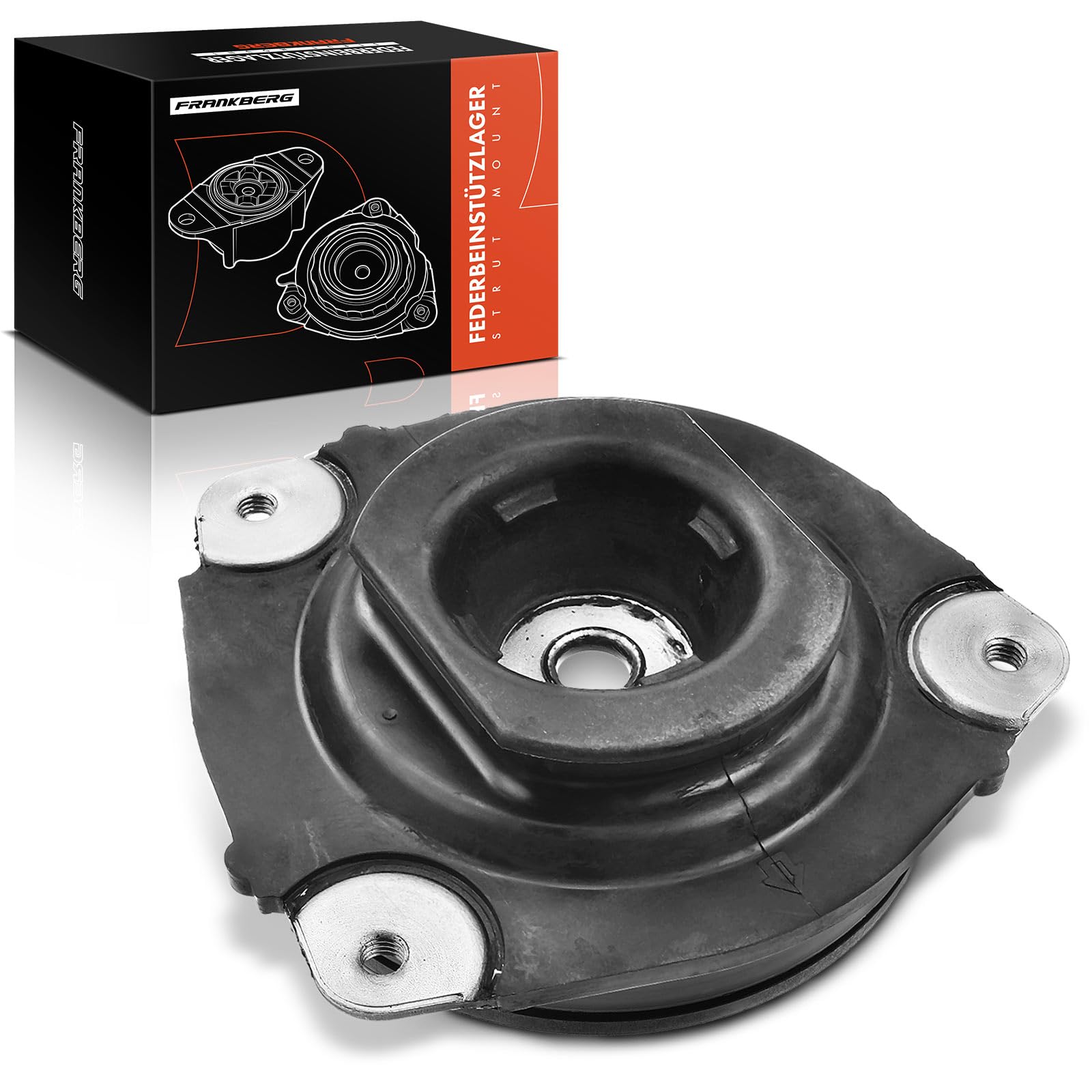 Frankberg Cojinete de domo Cojinete de soporte de amortiguador Izquierda delantera Compatible con Juke F15 Pulsar Compacto C13 Leaf ZE1 Leaf ZE0 Replace# 543251KA0A,543211KA0B